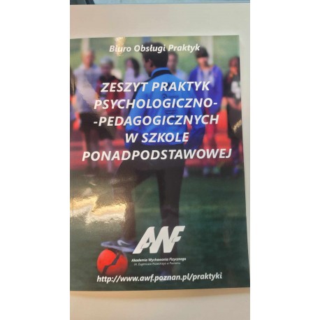 Zeszyt praktyki psychologiczno-pedagogicznej w szkole ponadpodstawowej